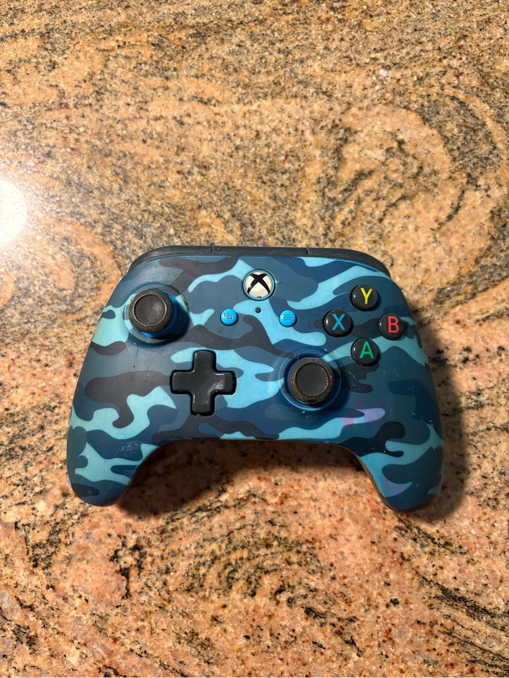 Microsoft Xbox PowerA Enhanced Wired Controller - Blue Camo